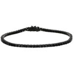 Bracciale argento tennis con zirconi neri gioia vera