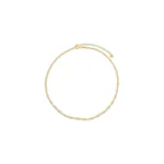 Bracciale argento con bagno in oro giallo e pietre baguette  laura p