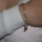 Bracciale argento rosato con zirconi bianchi gioia vera