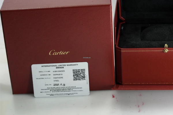 Cartier Panthère De Cartier WSPN0019 WSPN 0019 21mm 25×21 09/2020 9114U