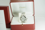 Cartier Pasha C GMT 35,5mm Silver Dial W31029M7 9115U