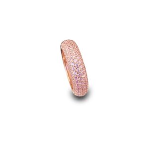 Anello argento Labrioro rose' e zirconi rosa