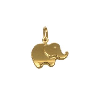 Ciondolo oro giallo elefante