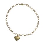 Bracciale oro giallo con ciondolo cuore