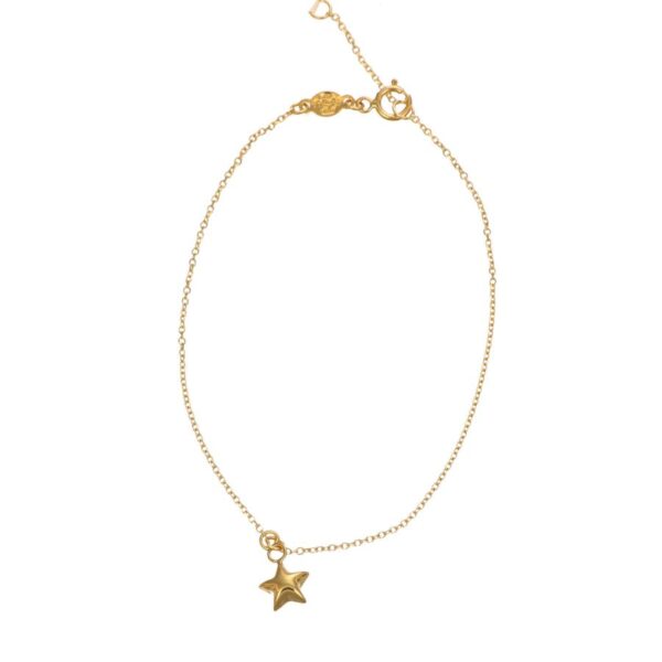 Bracciale oro giallo con ciondolo stella