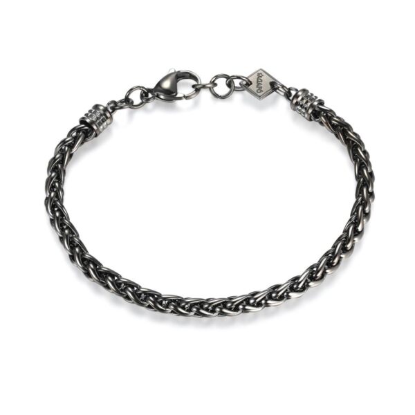 BRACCIALE AMISTAD IN ACCIAIO E PVD GUN CATENA A SP