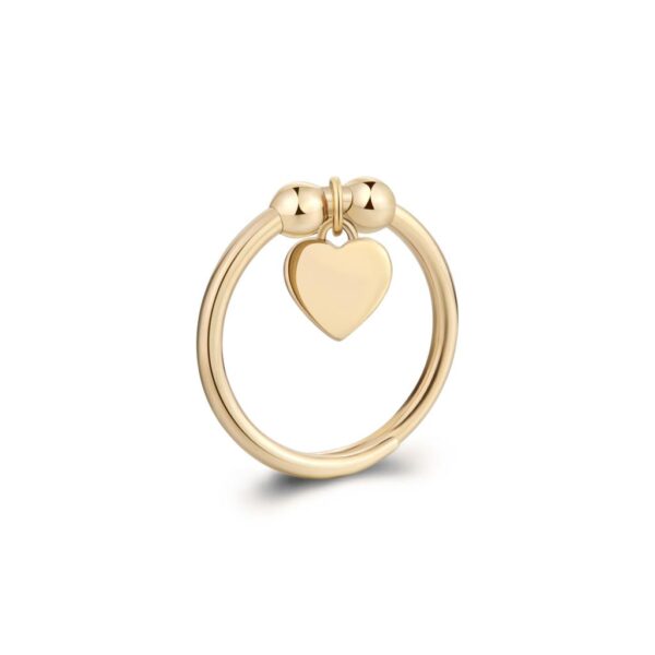 ANELLO FEELINGS IN ACCIAIO 316L, FINITURA PVD ORO