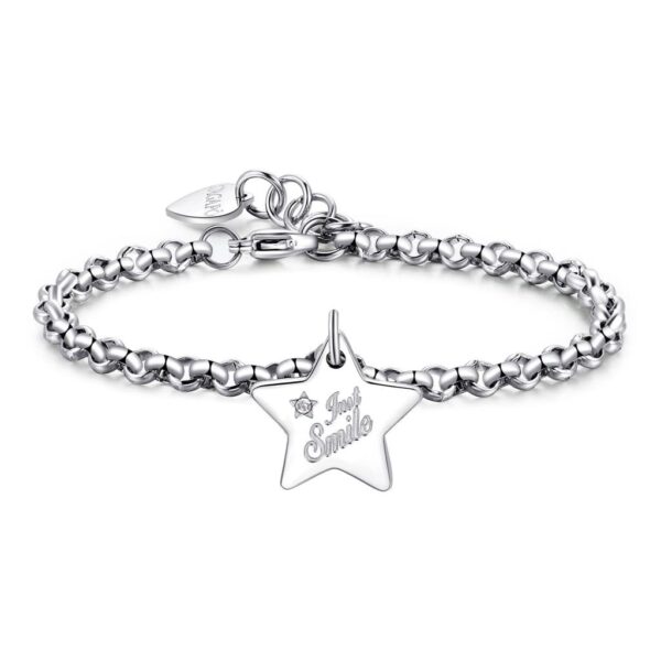 BRACCIALE BE MY ALWAYS IN ACCIAIO CON STELLA JUST