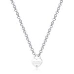 COLLANA BE MY ALWAYS IN ACCIAIO E CRISTALLO BIANCO
