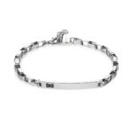 BRACCIALE PROUD IN ACCIAIO 316L E CENTRALE CON SCRITTA DAD