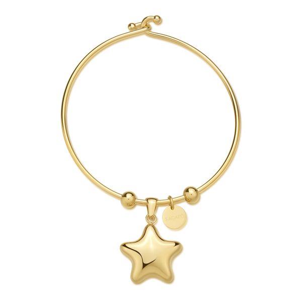 BRACCIALE  RIGIDO STELLAR IN ACCIAIO 316L, CON CIONDOLO STELLA