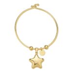 BRACCIALE  RIGIDO STELLAR IN ACCIAIO 316L, CON CIONDOLO STELLA