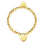 BRACCIALE BE MY ALWAYS IN ACCIAIO, PVD ORO E CRISTALLI