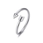 ANELLO CLICK IN ACCIAIO A FORMA DI FRECCIA