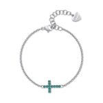 BRACCIALE DAZZLY IN ACCIAIO 316L, CENTRALE A FORMA DI CROCE