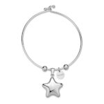 BRACCIALE RIGIDO STELLAR IN ACCIAIO 316L, CON PENDENTE STELLA