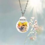 COLLANA IN ACCIAIO FIORI DI CAMPO MAGIA
