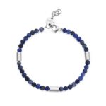 BRACCIALE RIOT IN ACCIAIO E SODALITE