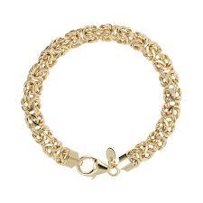 BRACCIALE CATENA BIZANTINA PLACCATA IN ORO