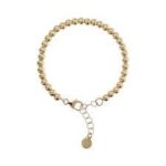 BRACCIALE CON SFERE SATINATE PLACCATO IN ORO