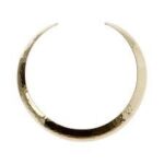 COLLANA CHOKER MARTELLATA PLACCATA IN ORO