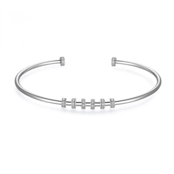 BRACCIALE RIGIDO STORIE ARGENTO 925/1000 RIGIDO RODIATO
