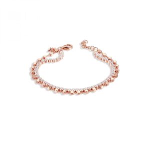 BRACCIALE STORIE ARGENTO 925/1000 GALVANICA ROSA