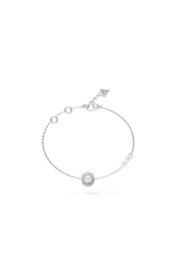 BRACCIALE ACCIAIO CON CIONDOLO CUORE CON ZIRCONI