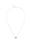 COLLANA ACCIAIO DORATA CON CUORE CON ZIRCONI