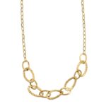 COLLANA ORO GIALLO CATENELLA LAVORATA