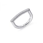 ANELLO BIANCA ARGENTO 925/1000 RODIO E CZ BIANCHI