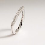 ANELLO BIANCA ARGENTO 925/1000 RODIO E CZ BIANCHI