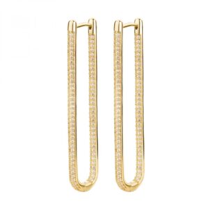 ORECCHINI BIANCA ARGENTO 925/1000 GALVANICA ORO GIALLO