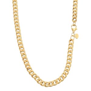 COLLANA ORO GIALLO LUCIDA SATINATA