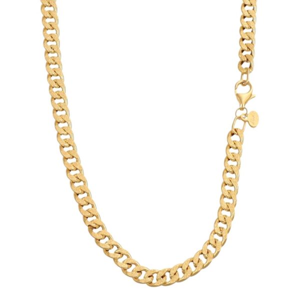 COLLANA ORO GIALLO LUCIDA SATINATA