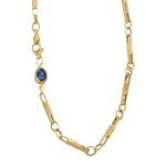 COLLANA ORO GIALLO LUCIDA SATINATA