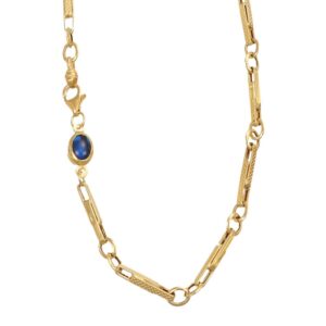 COLLANA ORO GIALLO LUCIDA SATINATA