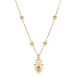 COLLANA ACCIAIO MANO DI FATIMA