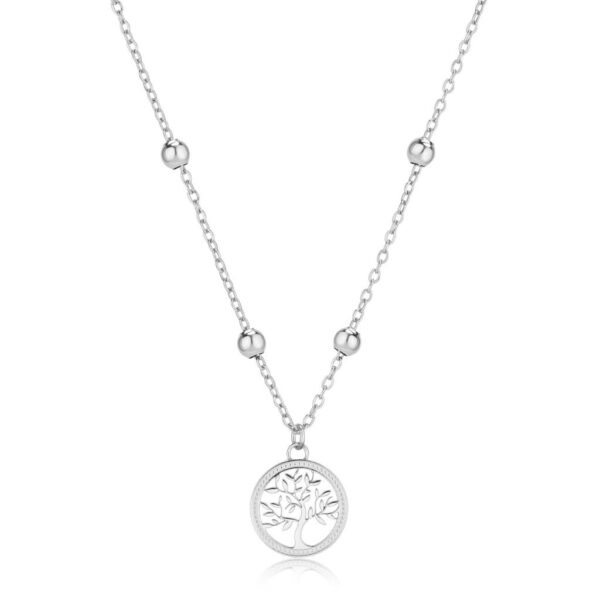 COLLANA ACCIAIO CON ALBERO DELLA VITA