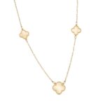 COLLANA ORO GIALLO CON CIONDOLI QUADRIFOGLIO
