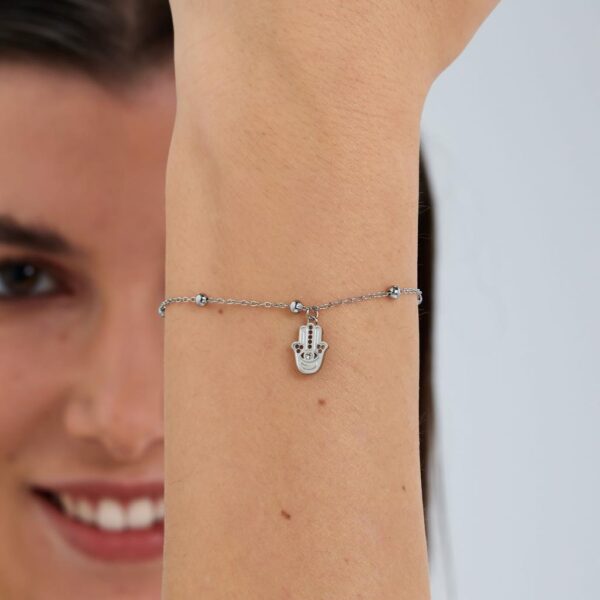 BRACCIALE ACCIAIO MANO DI FATIMA