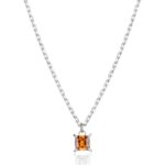 COLLANA ACCIAIO SAGAPO CON ZIRCONE