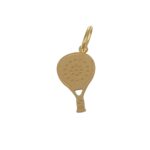 CIONDOLO ORO GIALLO RACCHETTA DA PADEL