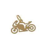 CIONDOLO ORO GIALLO MOTOCICLETTA
