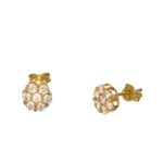 ORECCHINI ORO GIALLO MAGIC CON ZIRCONI GR 1.5
