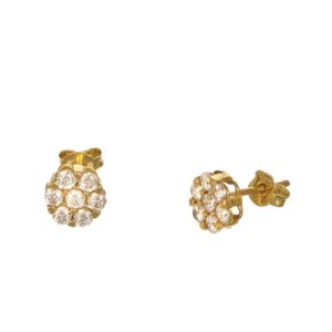 ORECCHINI ORO GIALLO MAGIC CON ZIRCONI GR 1.5