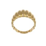 ANELLO ORO GIALLO FASCIA LAVORATA