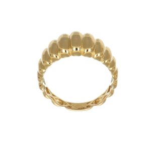 ANELLO ORO GIALLO FASCIA LAVORATA