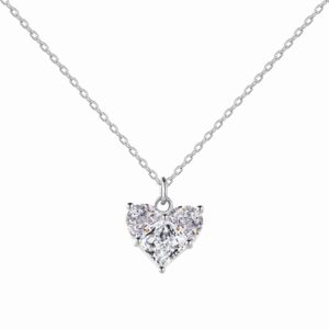 COLLANA ALMIRA GIOIELLI CUORE PENDENTE B2B - BIANCO