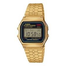 OROLOGIO CASIO IN ACCIAIO DORATO CON QUADRANTE NERO